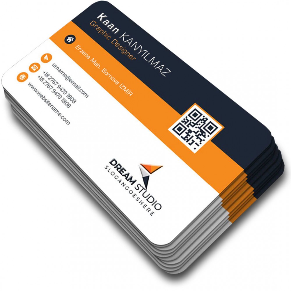 Sıvama (Kalın) + Kabartma Yazılı Kartvizit